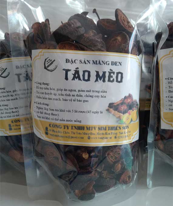 Táo mèo sấy khô - Đặc sản Măng Đen