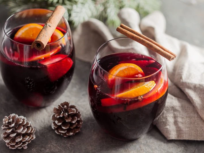 Cách làm rượu vang nóng, Mulled Wine, giúp da đẹp, ngũ ngon