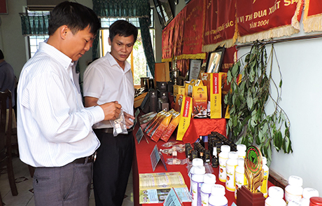 Nhiều sản phẩm tham gia bình chọn sản phẩm công nghiệp nông thôn tiêu biểu cấp tỉnh năm 2018